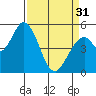 Tide chart for Petaluma Marina, California on 2024/03/31