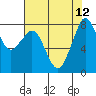 Tide chart for Whatcom Chief Ferry, Lummi, Washington on 2021/08/12