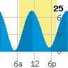 Tide chart for Hampton River entrance, Georgia on 2021/08/25