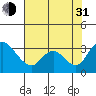 Tide chart for Holt, Whiskey Slough, San Joaquin River Delta, California on 2021/07/31