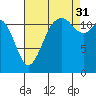 Tide chart for Penrose Point, Von Geldern Cove, Carr Inlet, Washington on 2021/08/31