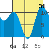 Tide chart for Lynch Cove Dock, Washington on 2022/07/31