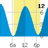 Tide chart for daymark 239, Mackay River, Georgia on 2021/08/12