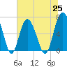 Tide chart for N Newport River (Daymark 119), Newport River, Georgia on 2021/06/25