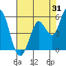 Tide chart for Petaluma River, San Pablo Bay, California on 2023/07/31