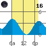 Tide chart for White Slough, Paradise Point, San Joaquin River, California on 2023/08/16