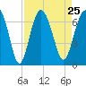 Tide chart for Daymark 135, South Newport River, Georgia on 2021/08/25