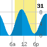 Tide chart for Daymark 135, South Newport River, Georgia on 2023/10/31