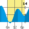 Tide chart for Willapa Bay, Long Beach, Washington on 2023/08/14