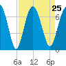 Tide chart for Thomas Landing, S. Newport River, Georgia on 2021/08/25
