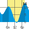 Tide chart for Quartermaster Marina, Washington on 2021/08/11