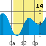 Tide chart for Dent Point, Stepovak Bay, Alaska on 2023/08/14