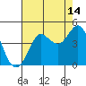 Tide chart for Ano Nuevo Island, California on 2023/08/14